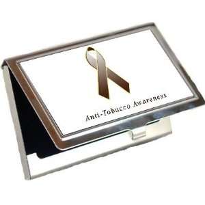  Anti Tobacco Awareness Ribbon Business Card Holder Office 