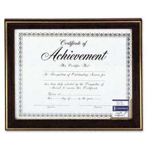    Document Frame with Certificate Gold Trimmed