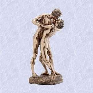 kissing lovers statue exotic couple romantic sculpture (Digital Angel 