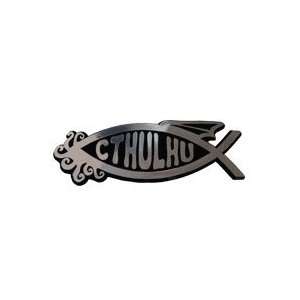  Cthulhu emblem silver 5 inch 