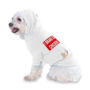  I BRAKE FOR CHICKENS Hooded (Hoody) T Shirt with pocket 