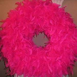  Angelic Dreamz Own Fushcia Feather Wreath