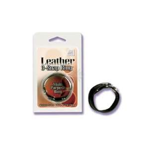 California Exotics Leather 3 Snap Ring Health & Personal 