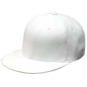   BLANK HAT CAP FLAT BILL 6210 LARGE/XLARGE WHITE 