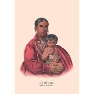  Mo Hon Go (Osage Woman)   20x30 Gallery Wrapped Canvas 