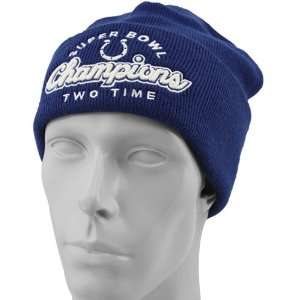  NFL Reebok Indianapolis Colts Royal Blue Two Time Super 