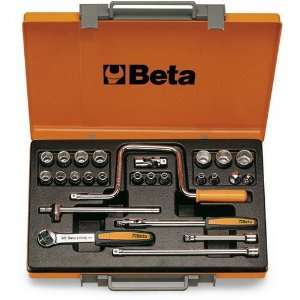 Beta 910A/C17 26 Piece Sockets, Adaptors, Extension Bars, T Handle and 