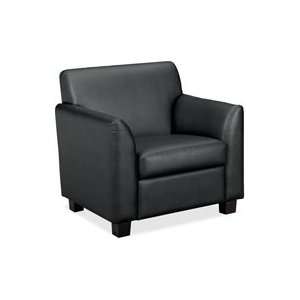 Basyx Products   Club Chair, 33x28 3/4x32, Black 