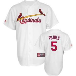  Majestic St. Louis Cardinals #5 Albert Pujols White 