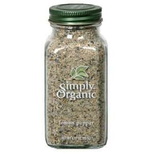 Simply Organic Lemon Pepper 3.17 OZ  Grocery & Gourmet 