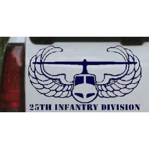 25th Infantry Division Car Window Wall Laptop Decal Sticker    Navy 