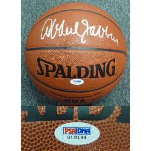  Kareem Abdul Jabbar Autographed Ball   LA PSA COA 
