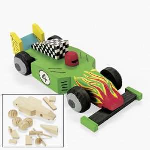  Design Your Own Unfinished Wood Race Car Kit Toys & Games
