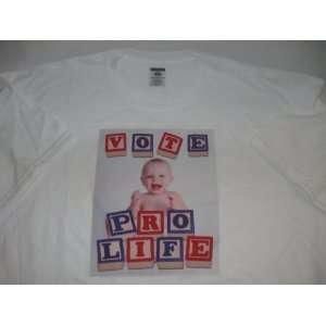  Vote Pro Life T Shirt, Size 2XL 
