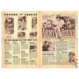  Army Bound Original Movie Poster, 12 x 17 (1952)