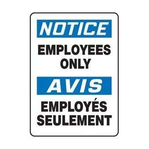  NOTICE NOTICE EMPLOYEES ONLY (BILINGUAL FRENCH   AVIS 