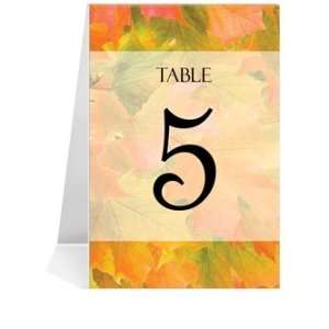   Table Number Cards   Autumn Sunrise #1 Thru #29