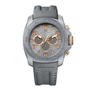 Tommy Hilfiger Gray Silicone Wrapped Leather Mens Watch 1790794 Tommy 