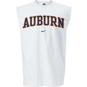  Nike Auburn Tigers White College Classic Sleeveless T 
