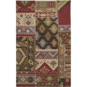   Surya   Patch Work   PAT 1002 Area Rug   5 x 8   Red