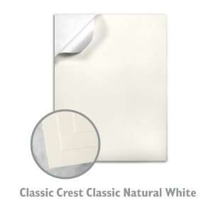  CLASSIC CREST Classic Natural White Label Sheet   100 
