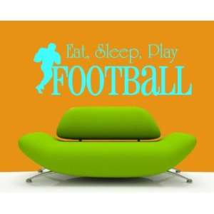  Eat Sleep Play Football Sports Hobbies Outdoor Vinyl Wall 