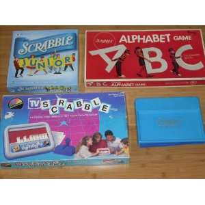  Lot of (4) Different SCRABBLE games TV SCRABBLE (1987 