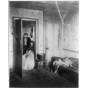  Flat in Hells Kitchen,1889,Jacob August Riis,Photographer 