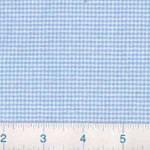  60 Wide Interlock Knit Print Gingham Blue Fabric By The 