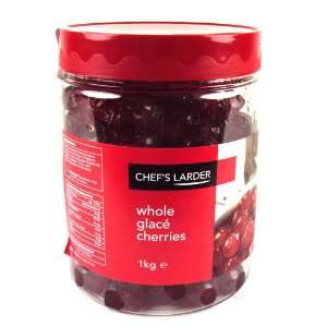 Chefs Larder Whole Glace Cherries 1kg 1000g  Grocery 