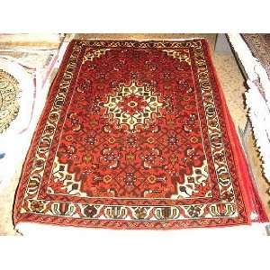    3x4 Hand Knotted Hosseinabad Persian Rug   411x36