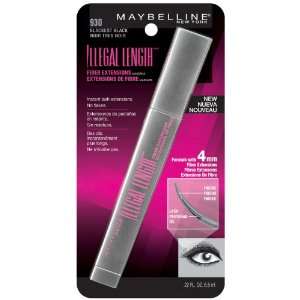 MAYBELLINE New York Illegal Length Fiber Extensions Washable Mascara 