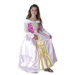   White / Gold Princess Childs Fancy Dress Costume S 122cm Toys & Games