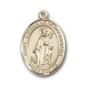  12K Gold Filled St. Catherine of Alexandria Medal Jewelry