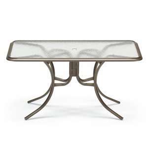 Telescope Casual 138A Rectangular Glass Outdoor Dining Table  
