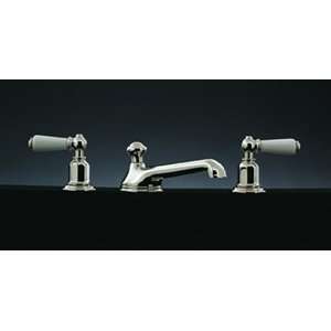 Perrin & Rowe Chrome Classic Low Level Spout Widespread Faucet with 
