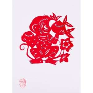 Traditional Paper Cut out Art   Year of The Monkey 