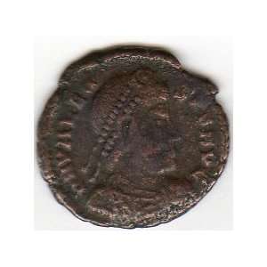    ancient Roman coin Emperor Valens, 364 378 AD 