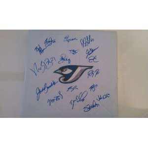 2010 Toronto Blue Jays Team Signed Base *Baseball bag autographed by 