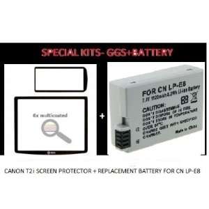  GGS DSLR LCD Optical Glass Screen Protector for Canon T2i 