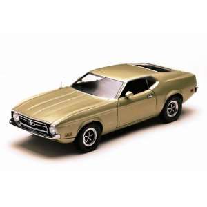  1971 Ford Mustang Sportsroof 1/18 Grey Gold Diecast Car 