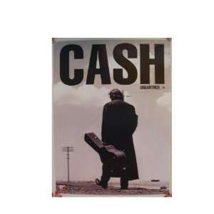  Johnny Cash Poster Walking With Guitar Unearthed 