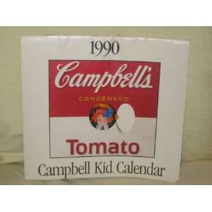  1990 Campbells Soup Condensed  Tomato  Campbell Kid Calendar 
