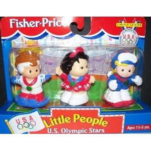   Fisher Price Little People U.S. Olympic Stars Girls 1998 Toys & Games