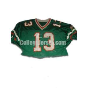  Green No. 13 Game Used Florida A&M Russell Football Jersey 