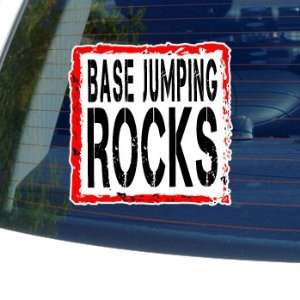  Base Jumping Rocks   Window Bumper Laptop Sticker 