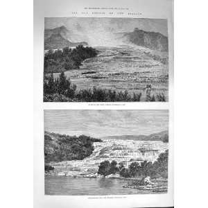  1874 Hot Springs New Zealand Tarata Rotomahana Lake