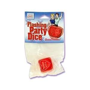  Flashing Party Dice   Color Red