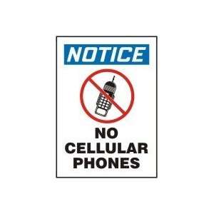  NOTICE NO CELLULAR PHONES (W/GRAPHIC) 14 x 10 Dura 