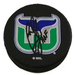  Ron Francis Autographed Hartford Whalers NHL Puck 